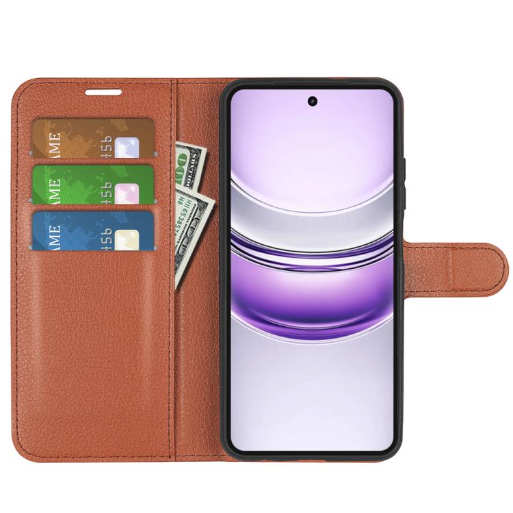 For Realme 14X 4G Litchi Texture Horizontal Flip Leather Phone Case with Holder