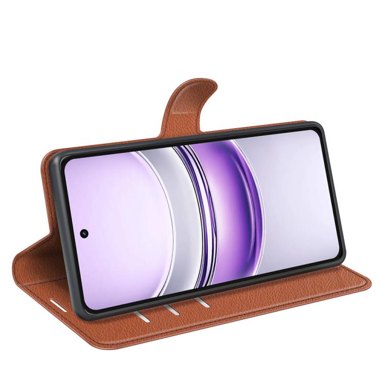 For Realme 14X 4G Litchi Texture Horizontal Flip Leather Phone Case with Holder