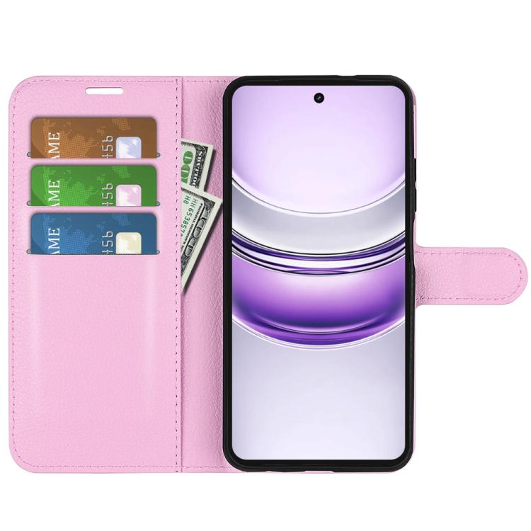 For Realme 14X 4G Litchi Texture Horizontal Flip Leather Phone Case with Holder