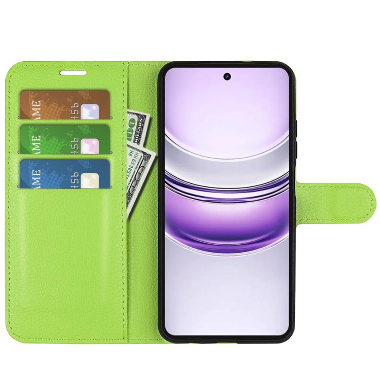 For Realme 14X 4G Litchi Texture Horizontal Flip Leather Phone Case with Holder