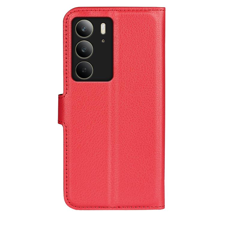 For Realme C75 Litchi Texture Horizontal Flip Leather Phone Case with Holder
