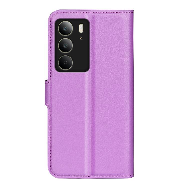 For Realme C75 Litchi Texture Horizontal Flip Leather Phone Case with Holder