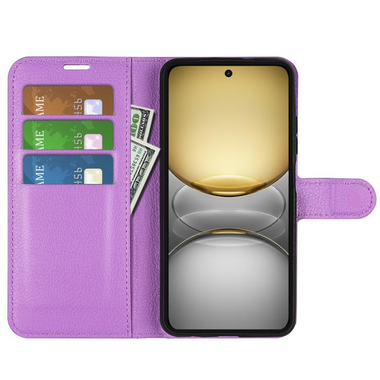 For Realme C75 Litchi Texture Horizontal Flip Leather Phone Case with Holder