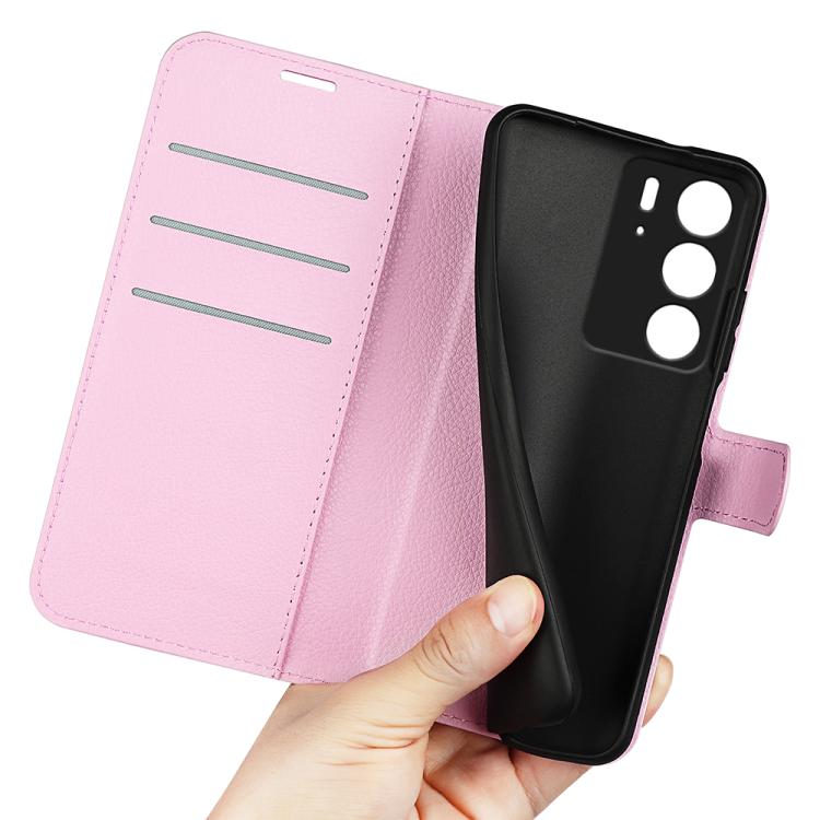 For Realme C75 Litchi Texture Horizontal Flip Leather Phone Case with Holder