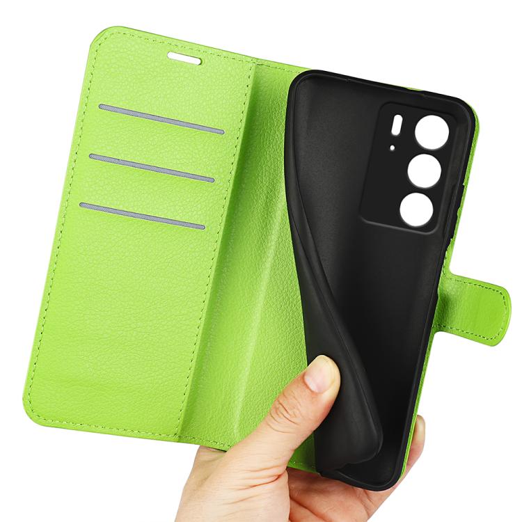 For Realme C75 Litchi Texture Horizontal Flip Leather Phone Case with Holder