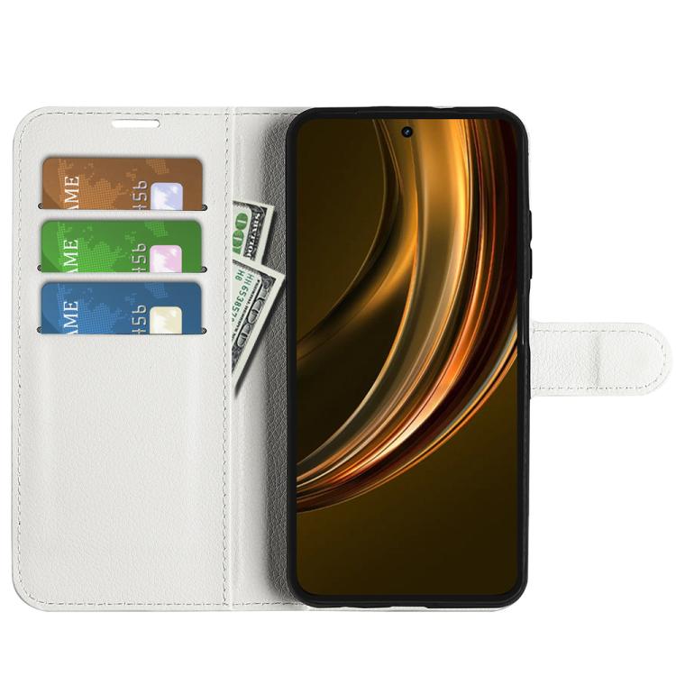 For Realme 13+ 5G Litchi Texture Horizontal Flip Leather Phone Case with Holder