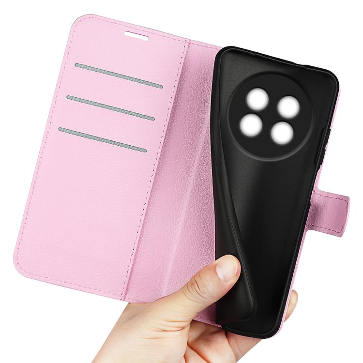 For Realme 13+ 5G Litchi Texture Horizontal Flip Leather Phone Case with Holder