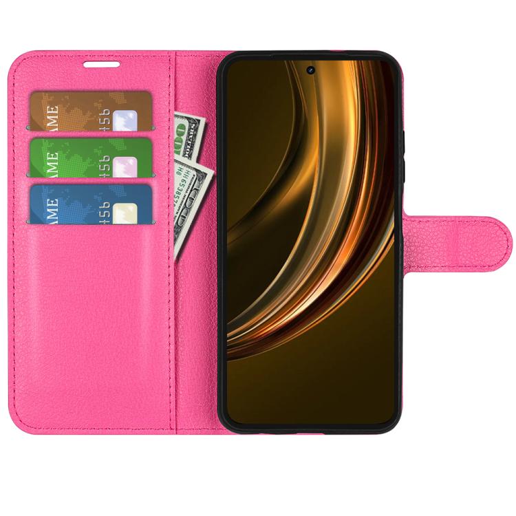 For Realme 13+ 5G Litchi Texture Horizontal Flip Leather Phone Case with Holder