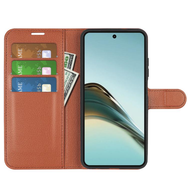 For Realme 13 Pro 5G Litchi Texture Horizontal Flip Leather Phone Case with Holder