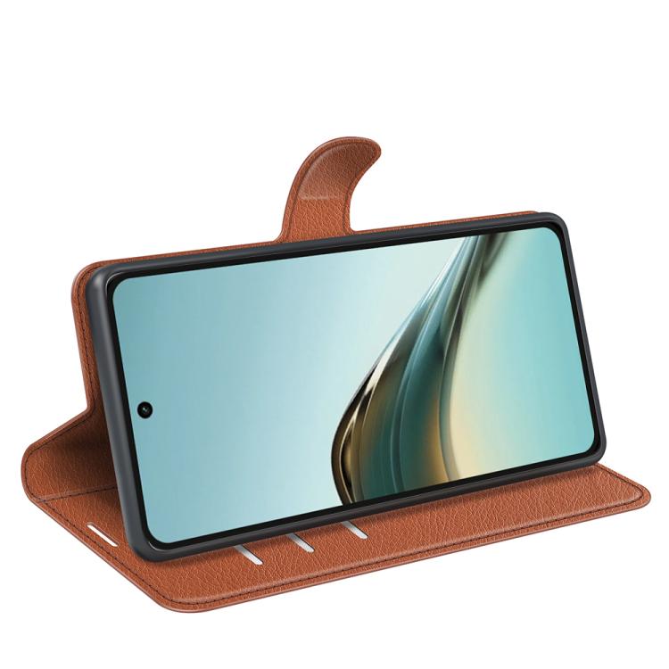 For Realme 13 Pro 5G Litchi Texture Horizontal Flip Leather Phone Case with Holder