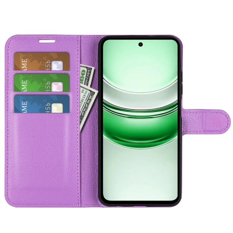 For Realme C71 4G Litchi Texture Horizontal Flip Leather Phone Case with Holder