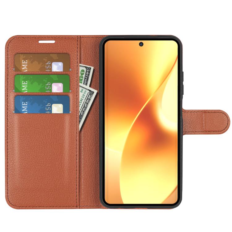 For Realme 15 5G / 15 Pro 5G Litchi Texture Horizontal Flip Leather Phone Case with Holder