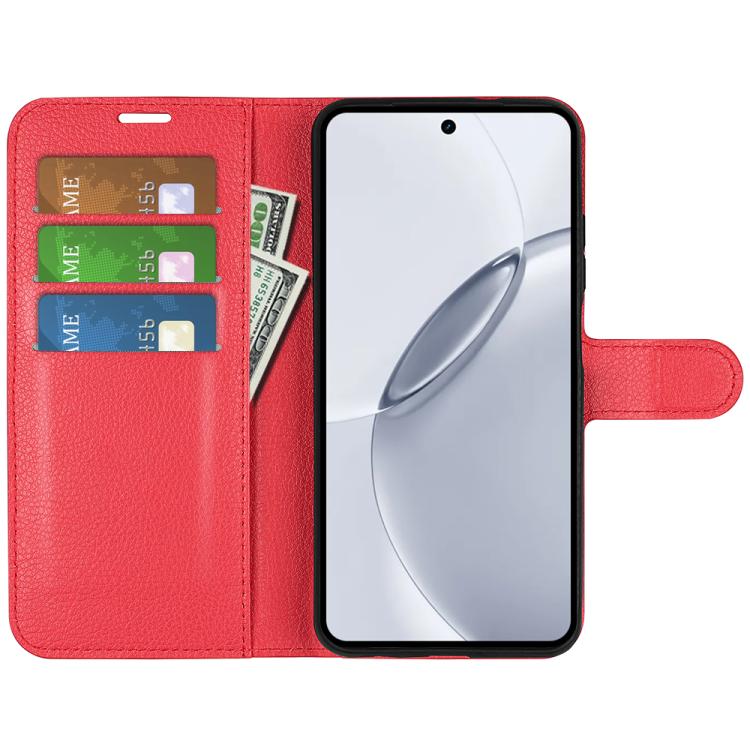 For Realme 16 Pro+ 5G Litchi Texture Horizontal Flip Leather Phone Case with Holder