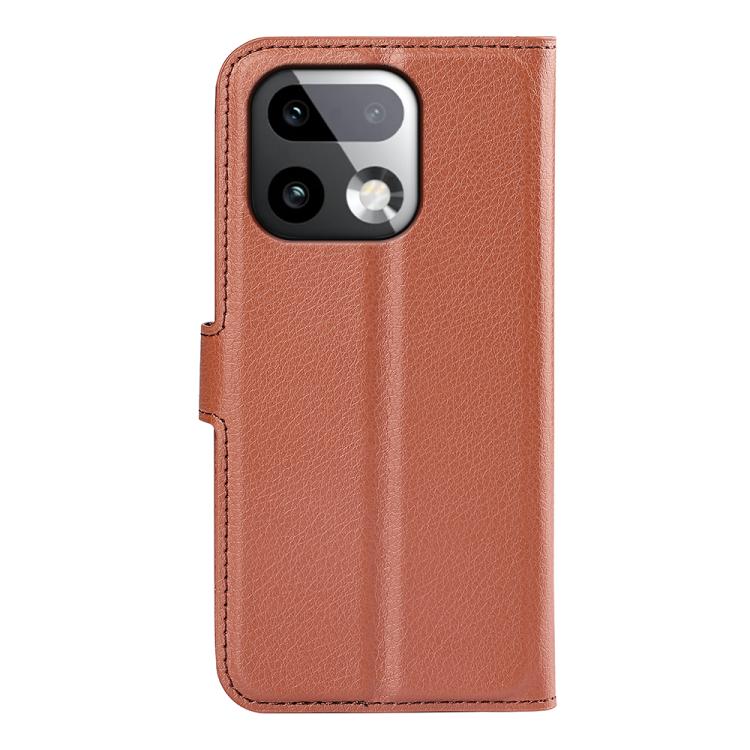 For Realme 16 Pro+ 5G Litchi Texture Horizontal Flip Leather Phone Case with Holder