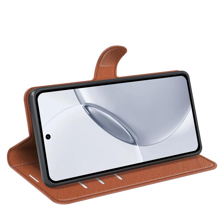 For Realme 16 Pro+ 5G Litchi Texture Horizontal Flip Leather Phone Case with Holder