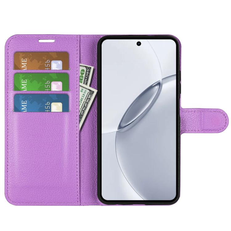 For Realme 16 Pro+ 5G Litchi Texture Horizontal Flip Leather Phone Case with Holder