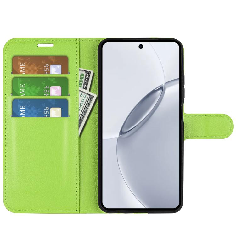For Realme 16 Pro+ 5G Litchi Texture Horizontal Flip Leather Phone Case with Holder