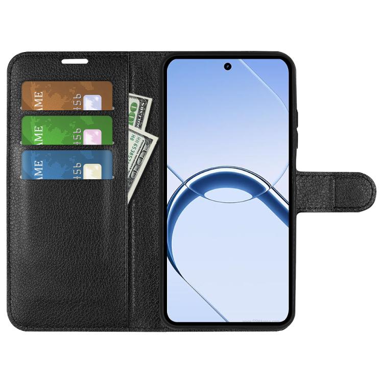 For Realme 16 5G Litchi Texture Horizontal Flip Leather Phone Case with Holder
