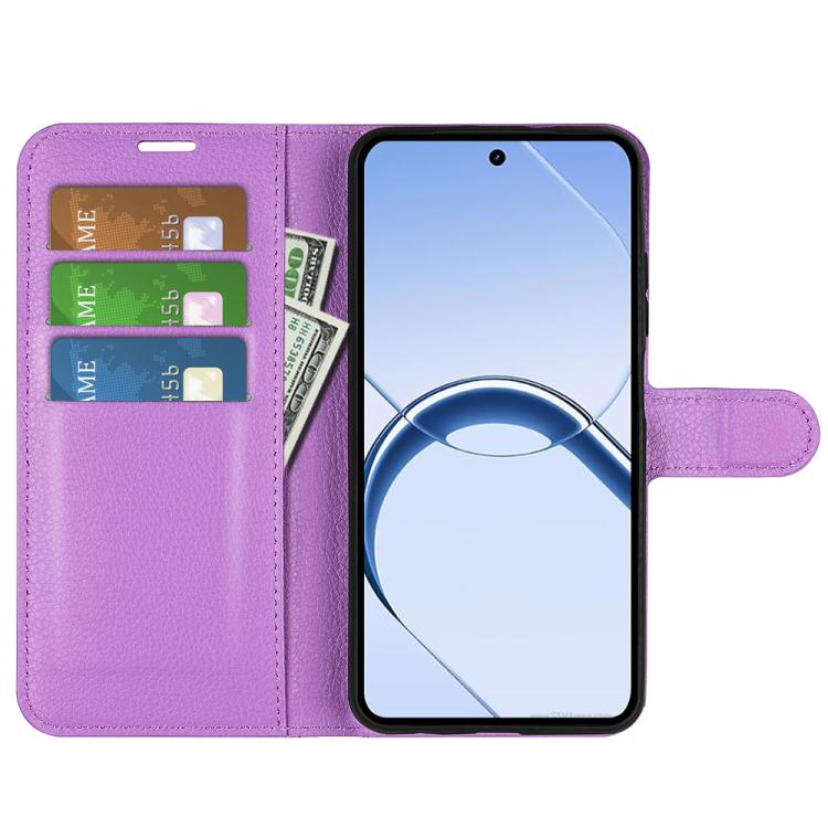 For Realme 16 5G Litchi Texture Horizontal Flip Leather Phone Case with Holder