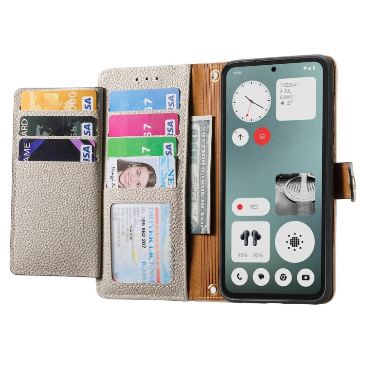For Nothing CMF Phone 1 Love Zipper Lanyard Leather Phone Case