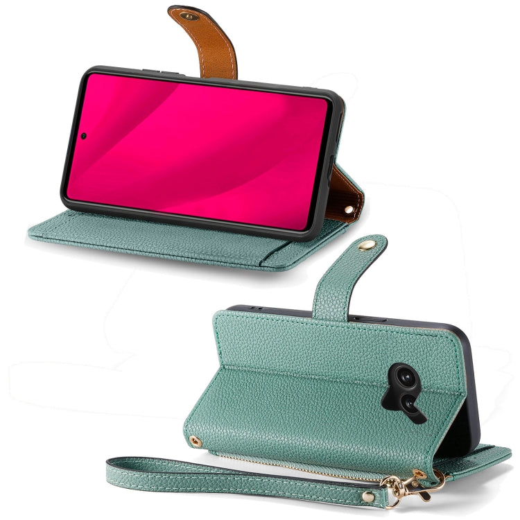 For Nothing Phone 2a Plus Love Zipper Lanyard Leather Phone Case