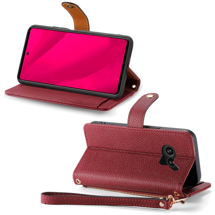 For Nothing Phone 2a Plus Love Zipper Lanyard Leather Phone Case