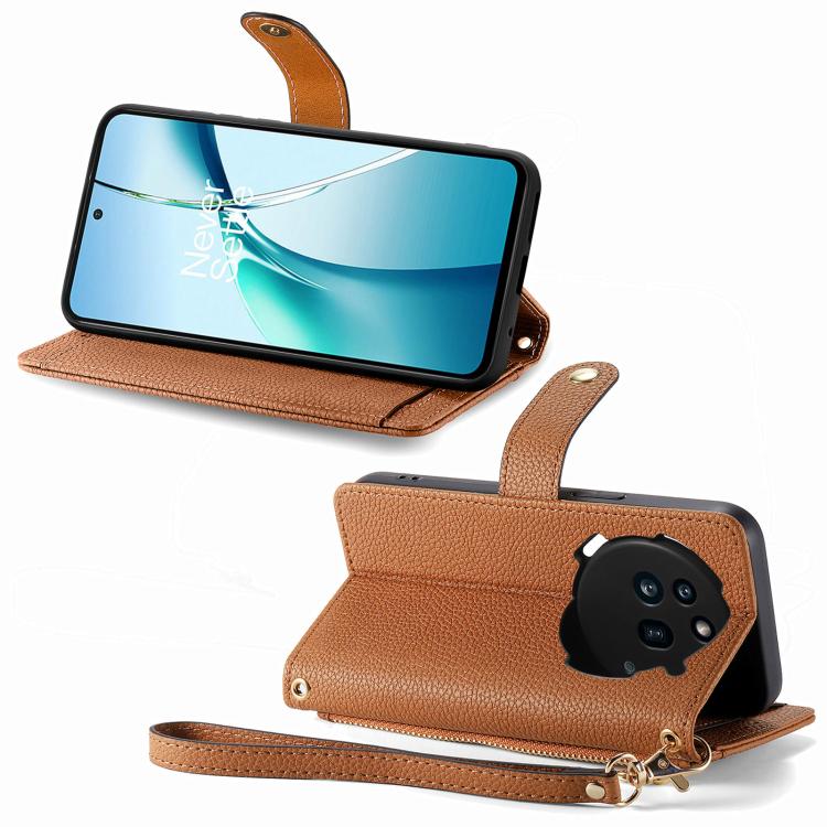 For Nothing Phone 3a Love Zipper Lanyard Leather Phone Case
