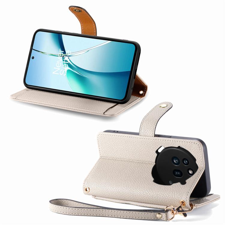 For Nothing Phone 3a Love Zipper Lanyard Leather Phone Case