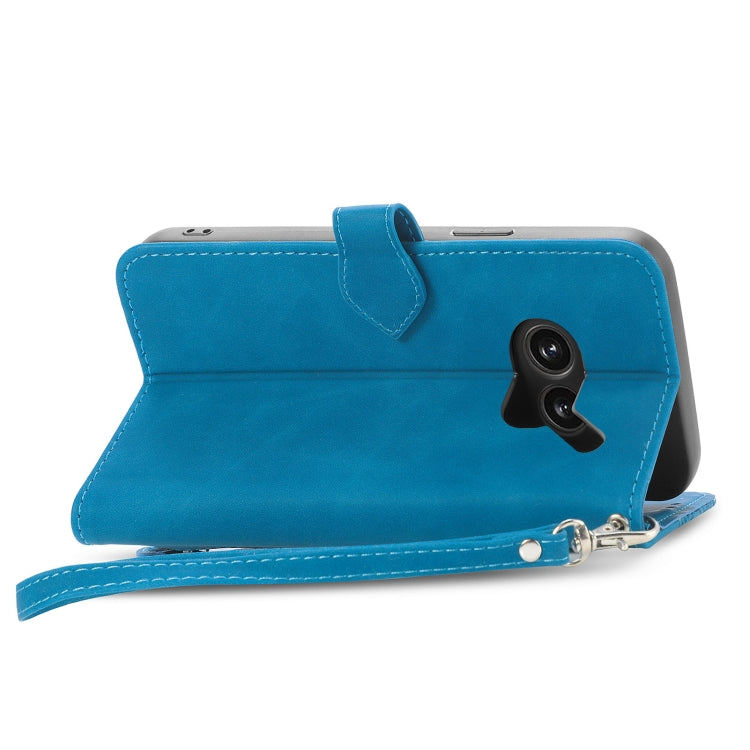 For Nothing Phone 2a Plus Embossed Flower Zipper Leather Phone Case