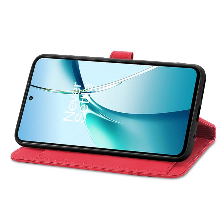 For Nothing Phone 3a Embossed Flower Zipper Leather Phone Case