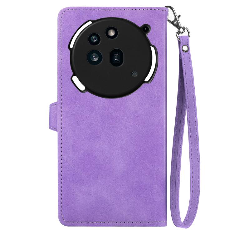 For Nothing Phone 3a Embossed Flower Zipper Leather Phone Case