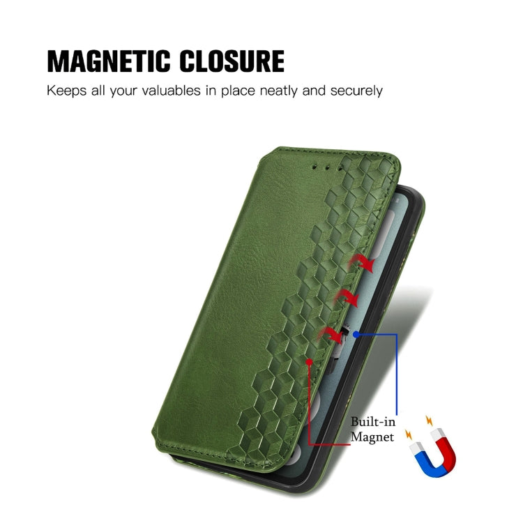 For Nothing CMF Phone 1 Cubic Grid Pressed Magnetic Leather Phone Case