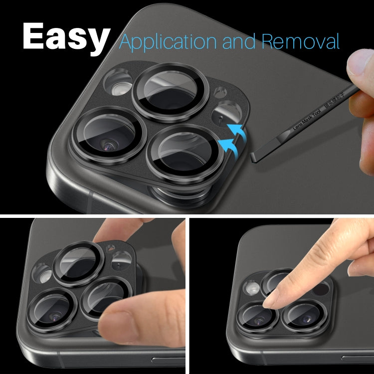 For iPhone 16 Pro / 16 Pro Max NORTHJO Matte Camera Lens Protector Tempered Glass Rear Lens Film