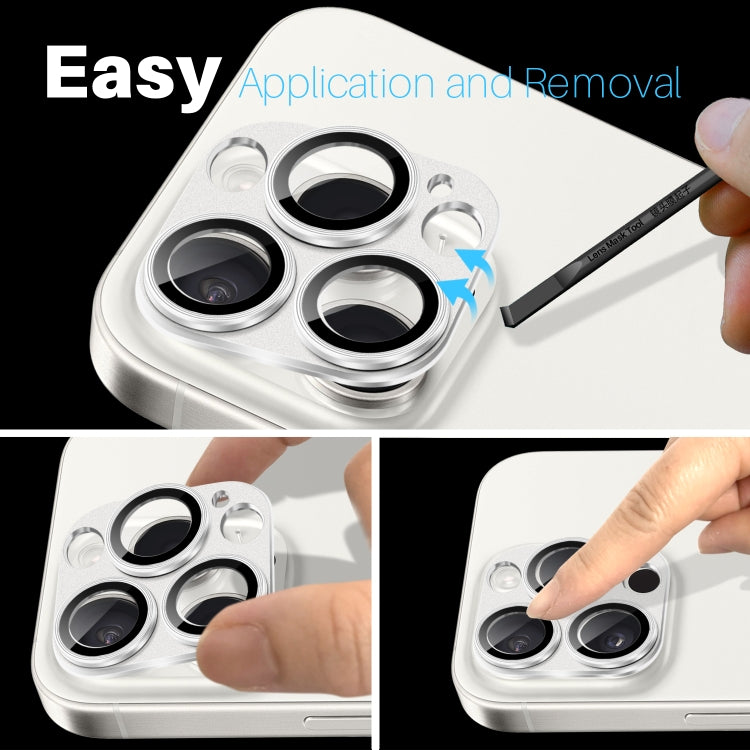 For iPhone 16 Pro / 16 Pro Max NORTHJO Matte Camera Lens Protector Tempered Glass Rear Lens Film