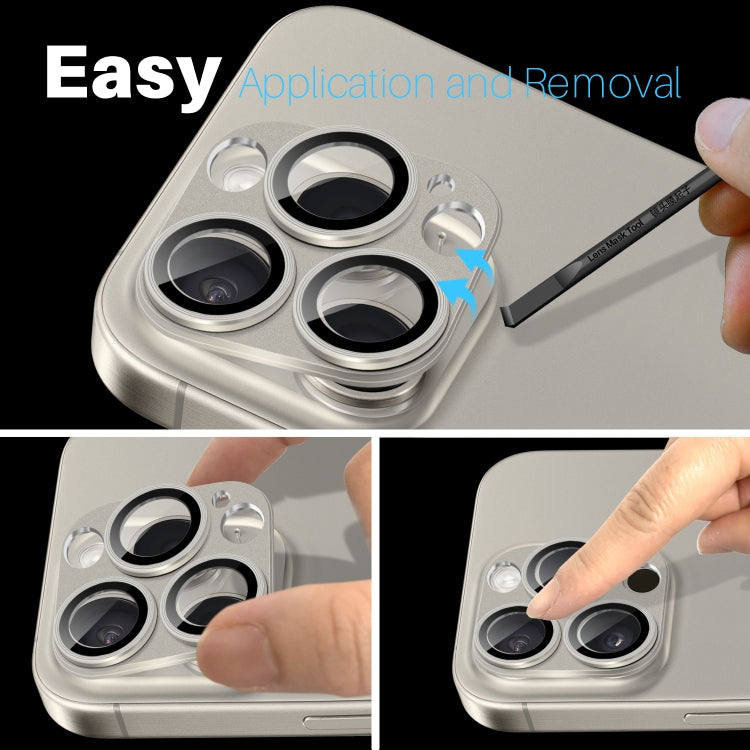 For iPhone 16 Pro / 16 Pro Max NORTHJO Matte Camera Lens Protector Tempered Glass Rear Lens Film