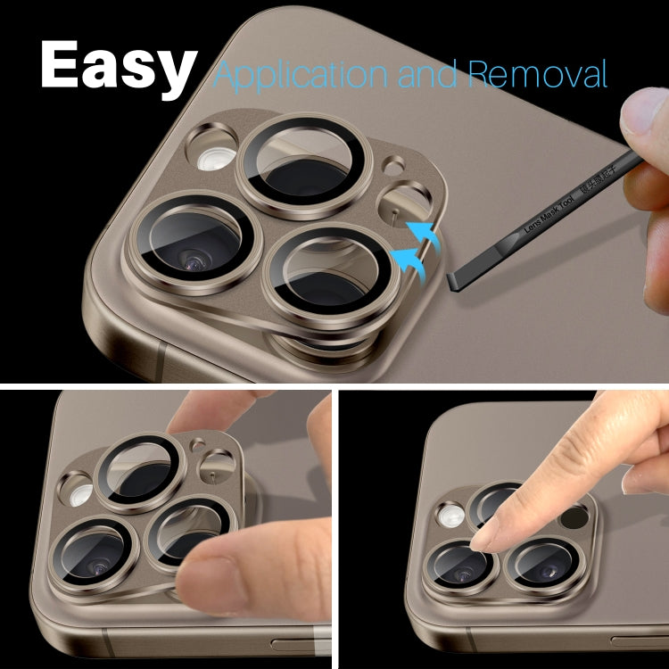 For iPhone 16 Pro / 16 Pro Max NORTHJO Matte Camera Lens Protector Tempered Glass Rear Lens Film