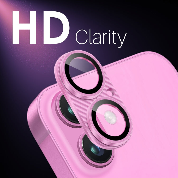 For iPhone 16 / 16 Plus NORTHJO CD Vein Camera Lens Protector Tempered Glass Rear Lens Film
