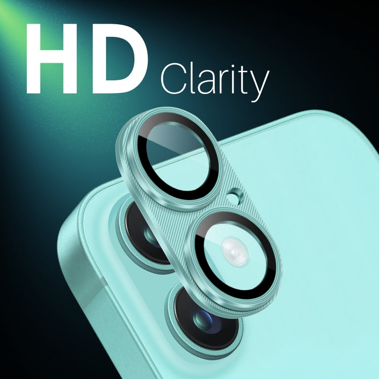 For iPhone 16 / 16 Plus NORTHJO CD Vein Camera Lens Protector Tempered Glass Rear Lens Film