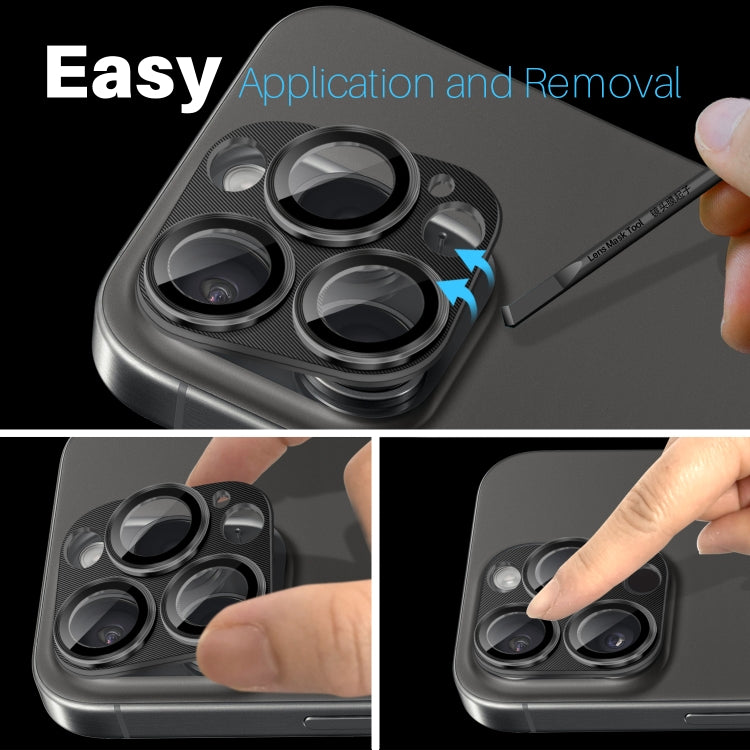 For iPhone 16 Pro / 16 Pro Max NORTHJO CD Vein Camera Lens Protector Tempered Glass Rear Lens Film