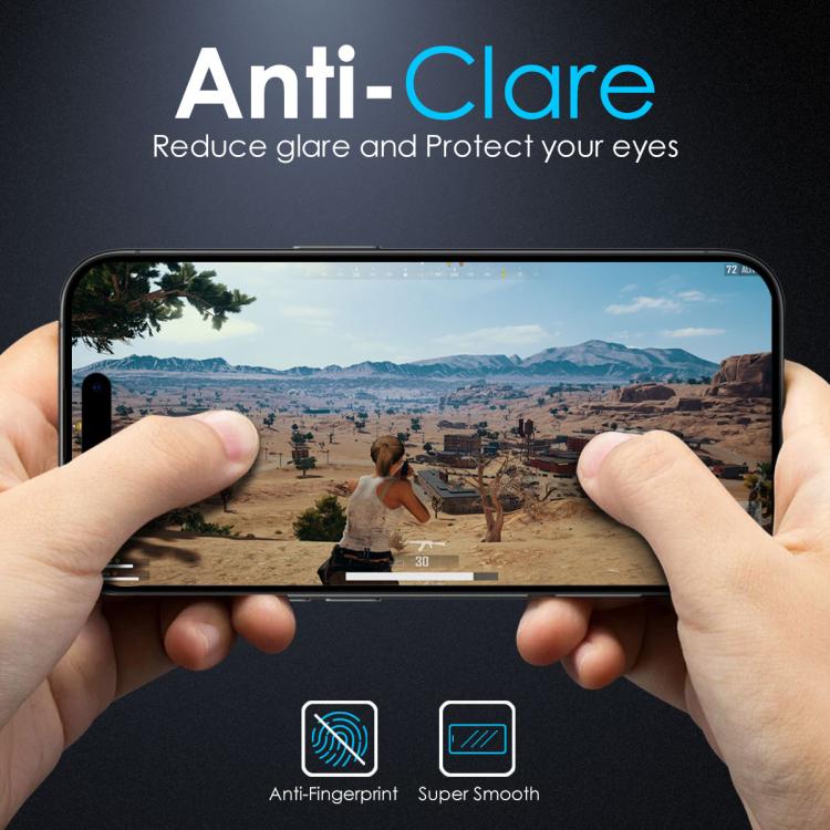 For iPhone 17 NORTHJO Matte Silkscreen Anti-Fingerprint Tempered Glass Film