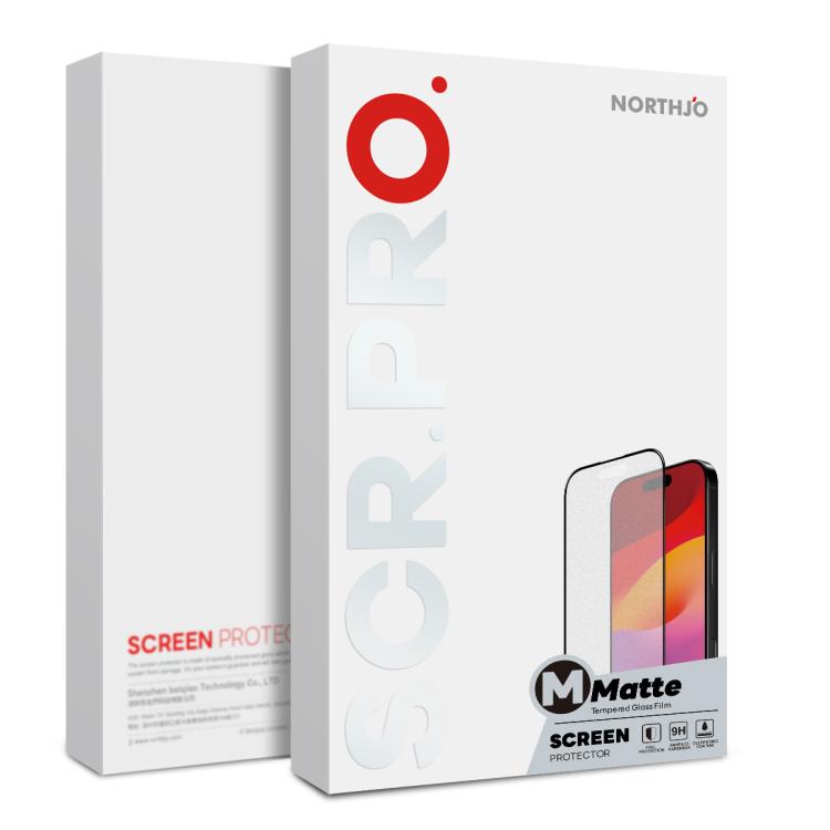 For iPhone 17 Pro NORTHJO Matte Silkscreen Anti-Fingerprint Tempered Glass Film