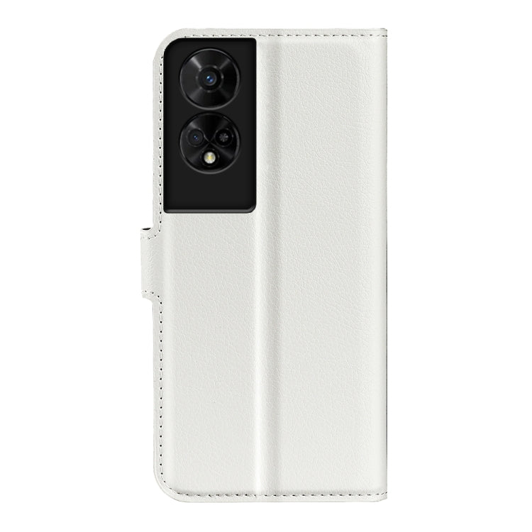 For TCL 50 5G Litchi Texture Horizontal Flip Leather Phone Case with Holder