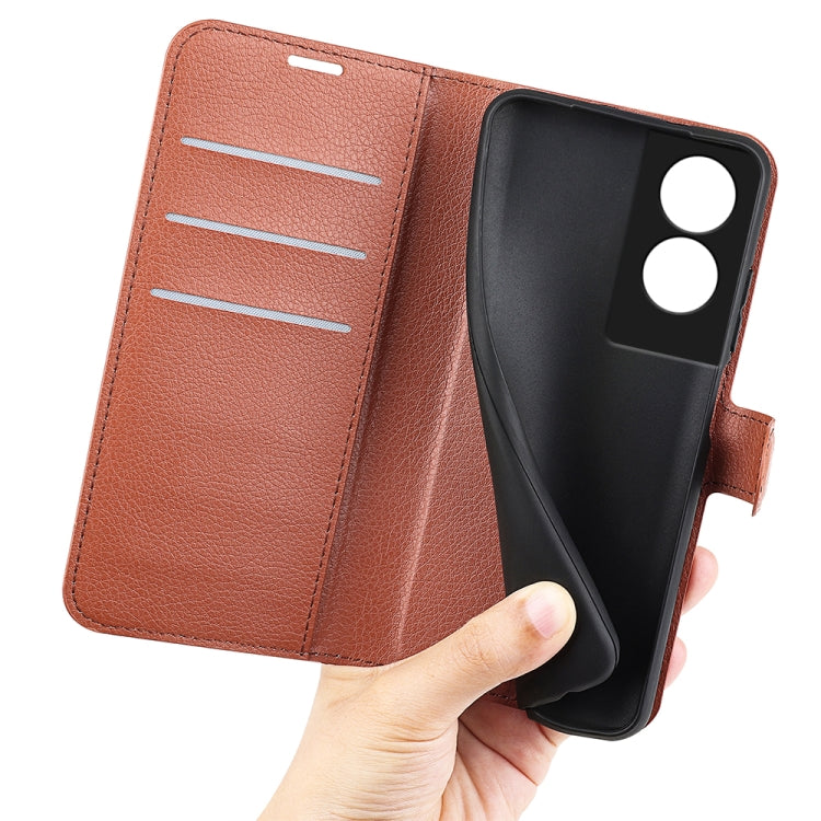 For TCL 50 5G Litchi Texture Horizontal Flip Leather Phone Case with Holder