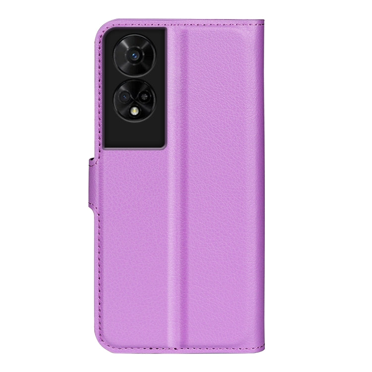 For TCL 50 5G Litchi Texture Horizontal Flip Leather Phone Case with Holder