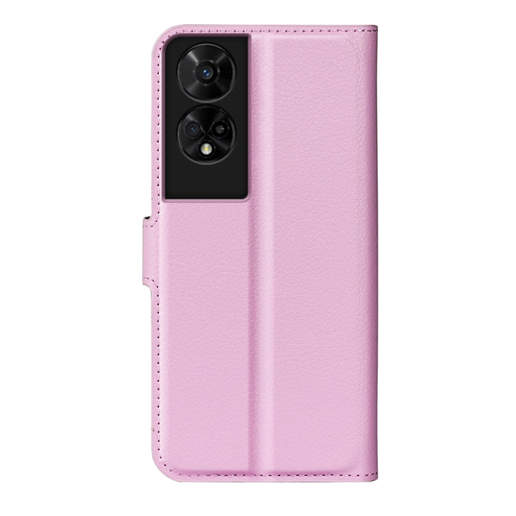 For TCL 50 5G Litchi Texture Horizontal Flip Leather Phone Case with Holder