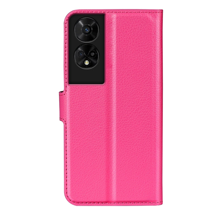 For TCL 50 5G Litchi Texture Horizontal Flip Leather Phone Case with Holder