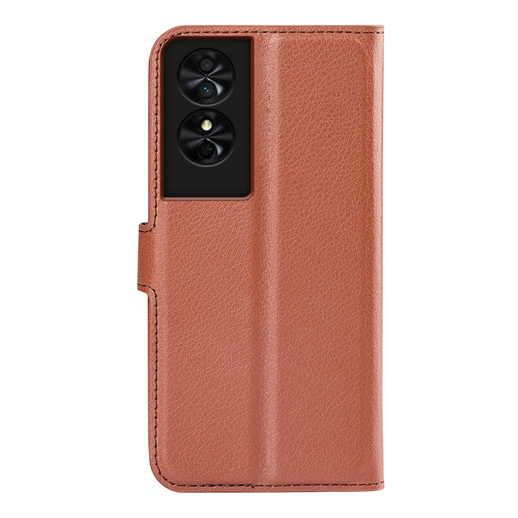 For TCL 50 SE Litchi Texture Horizontal Flip Leather Phone Case with Holder