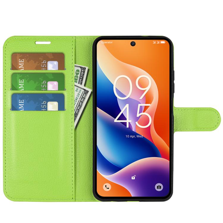 For TCL 605 / 60 SE Litchi Texture Horizontal Flip Leather Phone Case with Holder