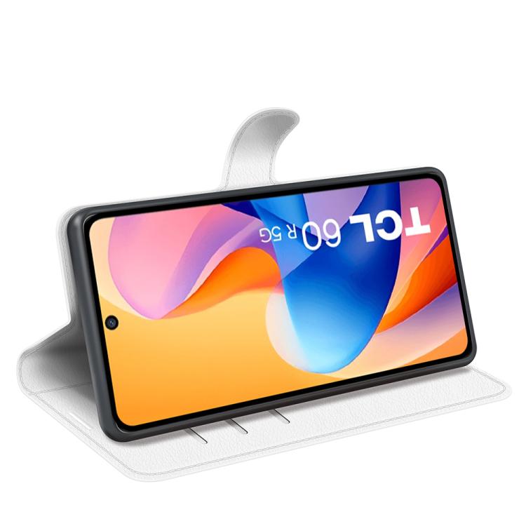 For TCL 60R 5G / 60 5G Litchi Texture Horizontal Flip Leather Phone Case with Holder
