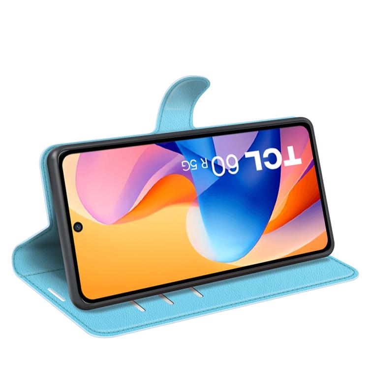 For TCL 60R 5G / 60 5G Litchi Texture Horizontal Flip Leather Phone Case with Holder